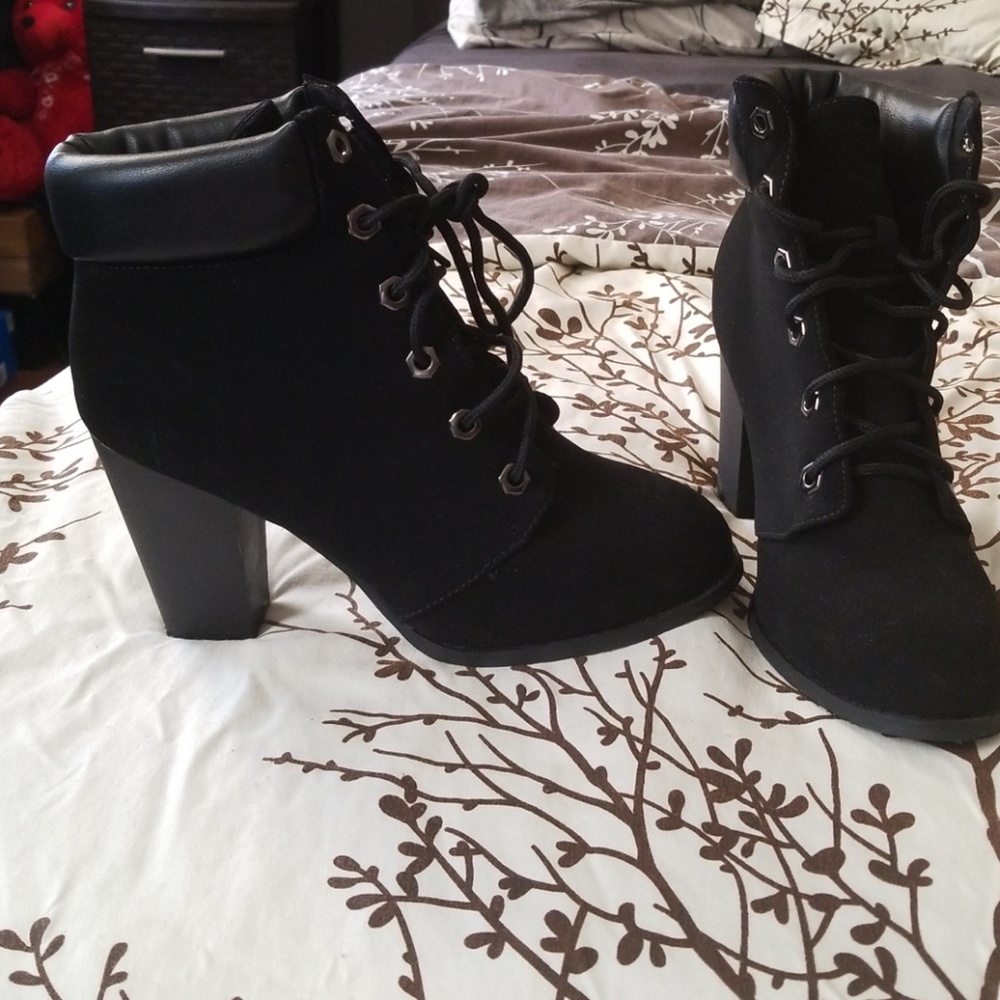 Suede booties